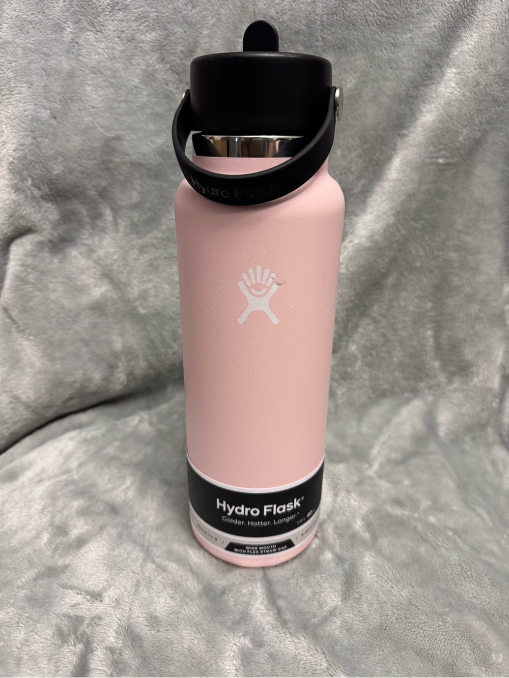 New Hydro Flask Light Pink Wide Mouth Bottle - 40oz